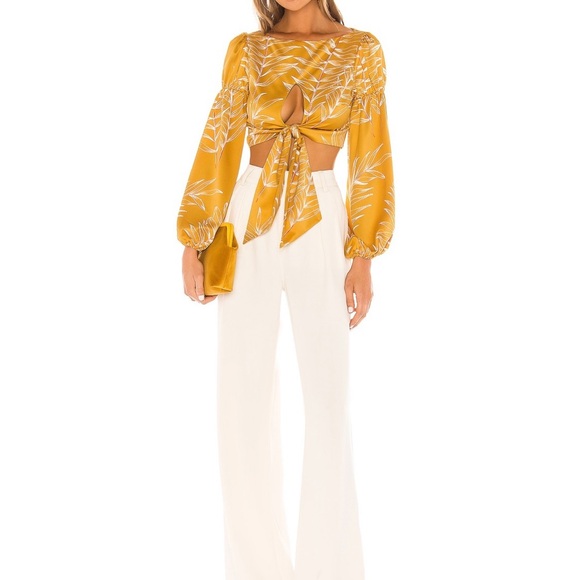Marcia Top in Gold Tropical - Picture 4 of 4